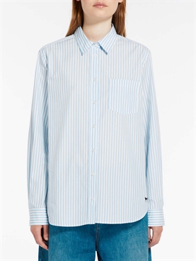 Weekend Max Mara VIGLIO Skjorte, Sky Blue Pinstripes